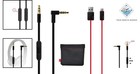 Versatile Black Aux Cable With Charger For Beats - Compatible With Iphones