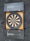 Vintage 80 s Joe Camel Dartboard   Wood Cabinet      joe s Place      Bristleboard