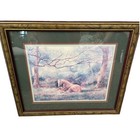 Lesley Humphrey Vintage  mother Horse And Foal Tranquility  Framed Picture 16 