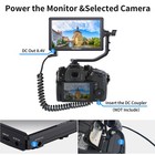 Feelworld S55 V3 6  4k Hdmi Dslr Field Monitor Battery Carry Case Bundle