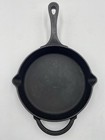 Pioneer Woman Cast Iron Skillet Black Round Pan Double Pouring Spout 8 Inch