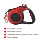 Retractable Dog Pet Leashes Heavy Duty Up To 110 Lbs  Long 26  Rope Leads