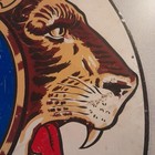 Lions International Sign Fraternal Order Galvanized Steel 30 Inch Round Original