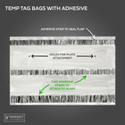 Car Dealer License Plate Temporary Tag Plastic Bags With Adhesive  100 Per Pack 