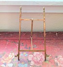 Solid Brass Display Easel Stand Plate Book Framed Picture Award Holder Vintage