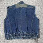 Vintage Denim Vest Size Large Made In Korea 