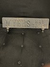 F e  Myers Hay Tools Advertising Sign Cast Iron Farm Fair Store Display Trolley