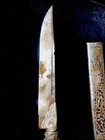 Antique 19thc Ottoman Balkan Bichaq Knife Dagger Silver Filigree Coral Inlaid  4
