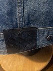 Harley Davidson Authentic Denim Biker Vest Embroidered Spread Eagle Men   s 2xl