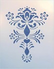 Beautiful Rosemaling 9 Stencil Template - 6 8  X 9 0  - For Painting   Scandi   