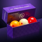 Baekeland Carom Tournament Grade  Phenolic Resin Carom Pool 3-balls Set 61 5mm