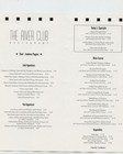 The River Club Restaurant Menu K St Nw Washington Dc 