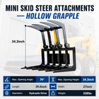 40   Heavy Duty Root Grapple Bucket Fits Mms Mini Skid Steer Wood Grabble