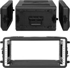 4u Rack Case 17 depth 19  Rackmount Flight Case For Amplifier Pro Audio Dj Mixer