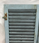 Pair Vtg Shabby Exterior House Window Wood Louvered Shutters 15x24 Old 558-25b