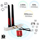 M 2 Desktop Intel Be200 Wi-fi 7 Card Tri-band Bluetooth 5 4 Adapter Antennas Kit