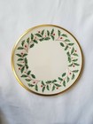 Lenox Holiday Dimensions Christmas Salad Plates Made In Usa Set Of 2
