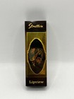 Stratton Lipview Black Gold Metal Lipstick Holder Floral Mirror Vtg England Nwb