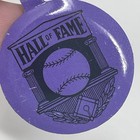 Vintage Baseball Hall Of Fame Collectible Pin Pinback Button Metal Purple 1   