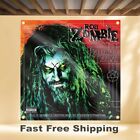 Rob Zombie Hellbilly Deluxe 4 x4  Banner Album Cover Fabric Poster Flag Tapestry