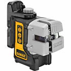 Dewalt Dw089k Self Leveling 3 Beam Line Laser  Built-in Magnetic Pivot Bracket