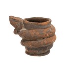 Prehistoric Coiled Snake Vessel