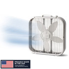 Lasko Classic Box Fan Weather Resistant Motor Room Air Circulator Cooler Electri