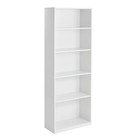 71  Tall Adjustable 5-shelf Wood Bookcase Storage Shelving Book Wide Bookshelf