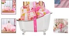 Luxurious Rose Spa Gift Set  8-piece Bath Set With Bubble Bath   Body Lotion