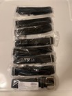 8- Champion Sports Youth Uniform Belts Black Adjustable 18-32  Metal Buckle