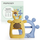 Baby Teether Toys   Food Grade Silicone Teething Relief 0-6 Months   Toy 6-12   
