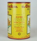 Vintage C1930 s Cracker Jack Cocoanut Corn Crisp 1 Lb  Advertising Tin - 8 1 2 