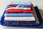 Quilt Kit  097     Red White Blue Paisley Stripes     3  Yds High Quality Cotton