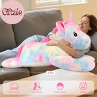 43 Inch Giant Unicorn Stuffed Animal  Lifelike Giant Plush Unicorn Toys For Stre