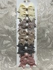 Assorted Fall Hair Bow Clips Grosgrain Ribbon Baby Toddler Hair Barrette Set