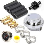 1-5 Psi Universal Fuel Pressure Regulator With Gauge Adjustable With Gauge Kit
