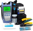 Complete Ftth Fiber Optic Termination Tool Kit - Cleaver  Vfl   Sc fc Connectors