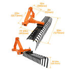5 Ft 3-point Landscape Rake For Tractor Hookup Tow-behind Garden Tool Grass Comb