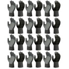 Showa Atlas Fit 370 Black Nitrile Gardening Work Gloves  sm  M  L  Xl 