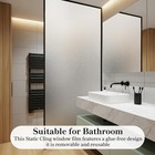 Frosted Privacy Window Film Static Cling Anti Uv Heat Blocking For 11 8x47 2inch