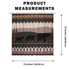 Black Bear Cubs Fabric Shower Curtain Cabin Bath Accessories Bathroom Home Decor