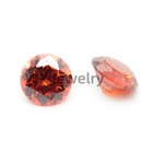 500pcs 0 7   20mm Round Cut Orange Loose Cubic Zirconia Aaaaa Cz Stone Quality