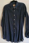 Vtg 90s Stubbs Cowboy Western Denim Shirt Buffalo Nickel Buttons Large Y2k 
