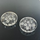 Vintage Pair Clear Glass 11-hole Flower Frogs For Vase Arrangement