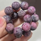 1pc Purple Bodhi Root Bead Bracelet Buddha Bead Rose Bead Lucky Bracelet Prayer