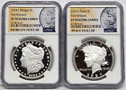 2 Coin Set 2024 Morgan Peace Proof Silver Dollars Ngc Pf 70 Uc First Releases