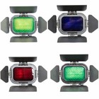 Godox For Ad200 Flash Speedlite Bd-07 Barn Door Honeycomb Grid   4 Color Filters