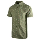 O neill Men s Shirt Green Sunset Print Chambray Short Sleeve Woven  360 