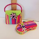 Nos Vintage Dritz Mary Engelbreit  Pin Cushion Set Flipflop Handbag Purse