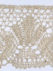 4 Yds Vintage Cluny Bobbin Lace Trim 4 3 4  W  Floral Motifs And Picot Edge